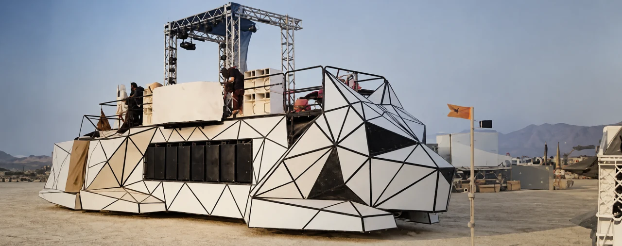Dogzilla, a custom-built art car, from the Burning Man chapter of the Diamond Rock City Entertainment archive